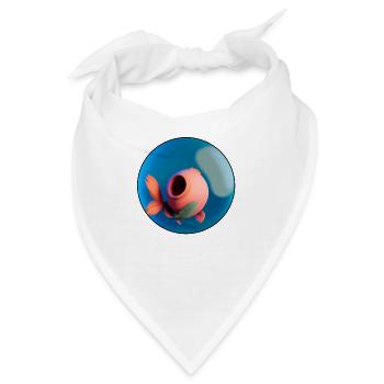 Seltsame Form in einem Aquarium - Bandana - Weiß - Vorne
