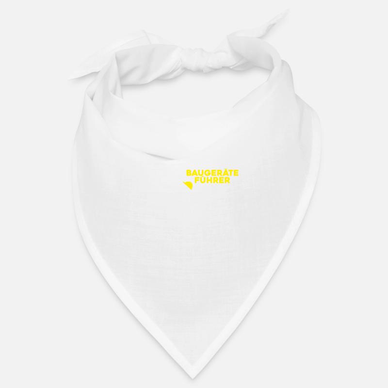 Baugeräteführer Kranführer Baggerfahrer Baugeräte - Bandana - Weiß