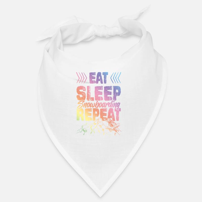 Eat Sleep Snowboarding Repeat Bandana