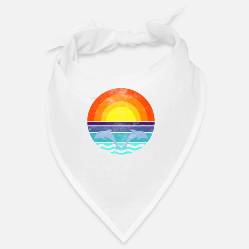 Delfin Mer Coucher de soleil Bandana