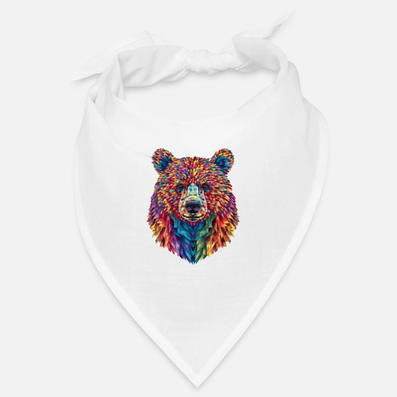 Bear Abstract Art Bandana