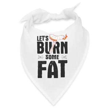 Grillparty Spruch Zum Grillen Grill - Bandana - Weiß - Vorne