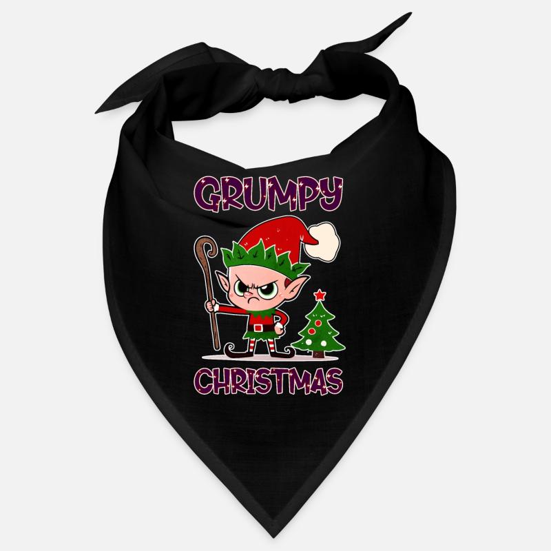 Grumpy Christmas Elf Bandana