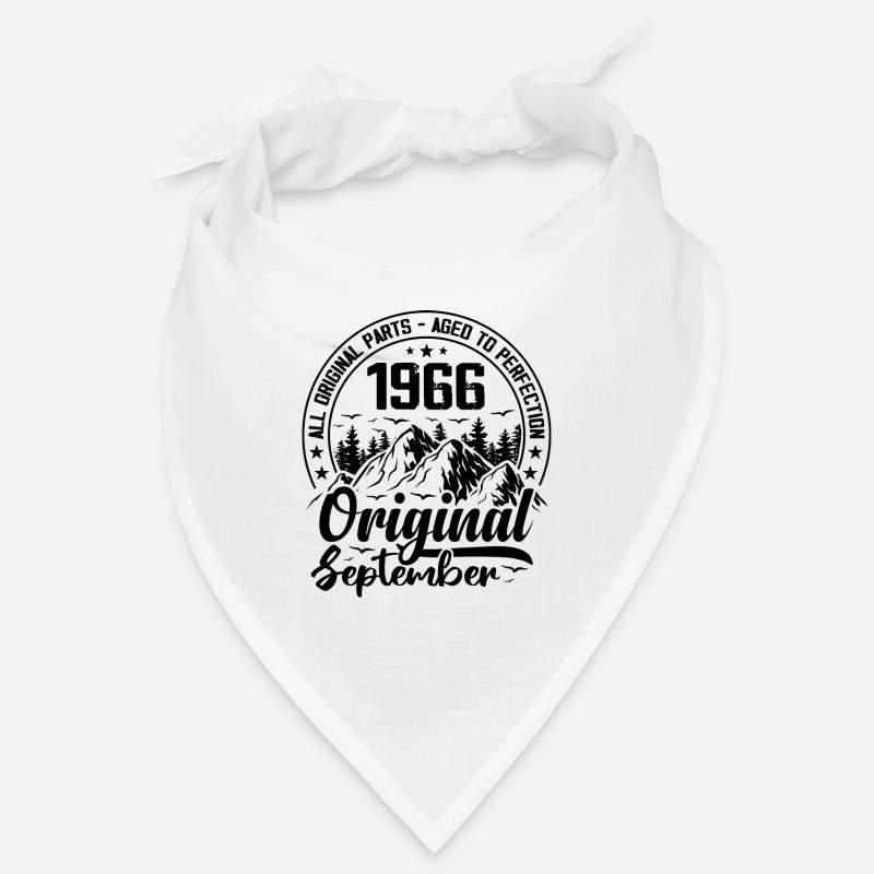 1966 septembre Original 58 Ans cadeau Anniversaire Bandana