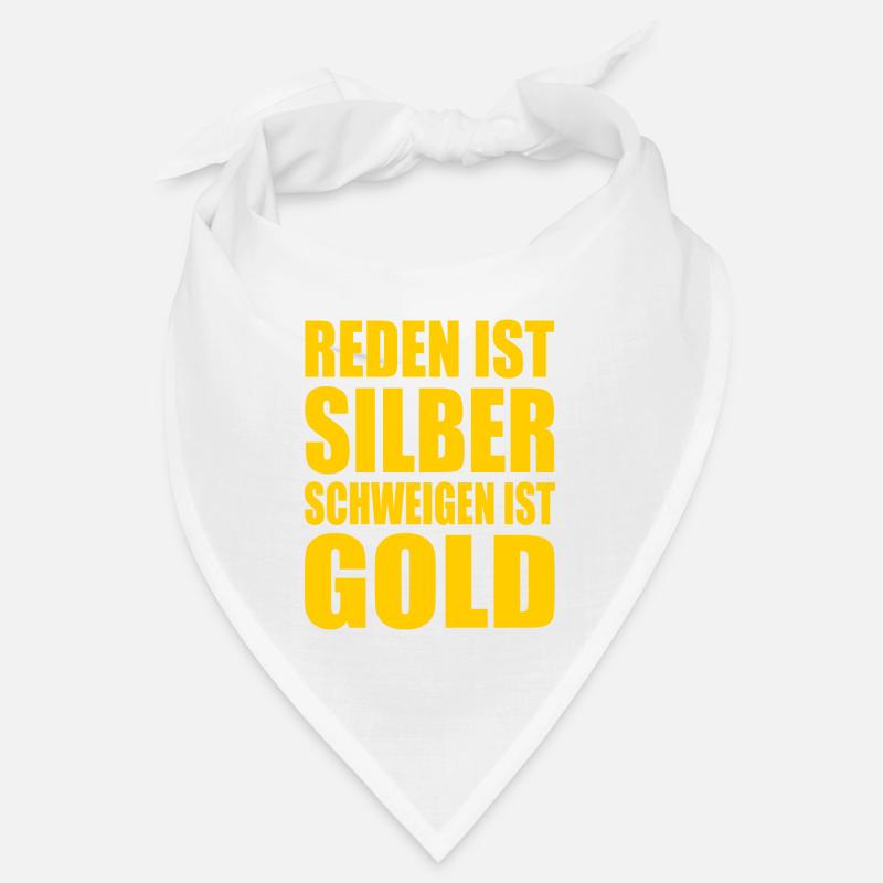 reden ist silber schweigen ist gold Bandana