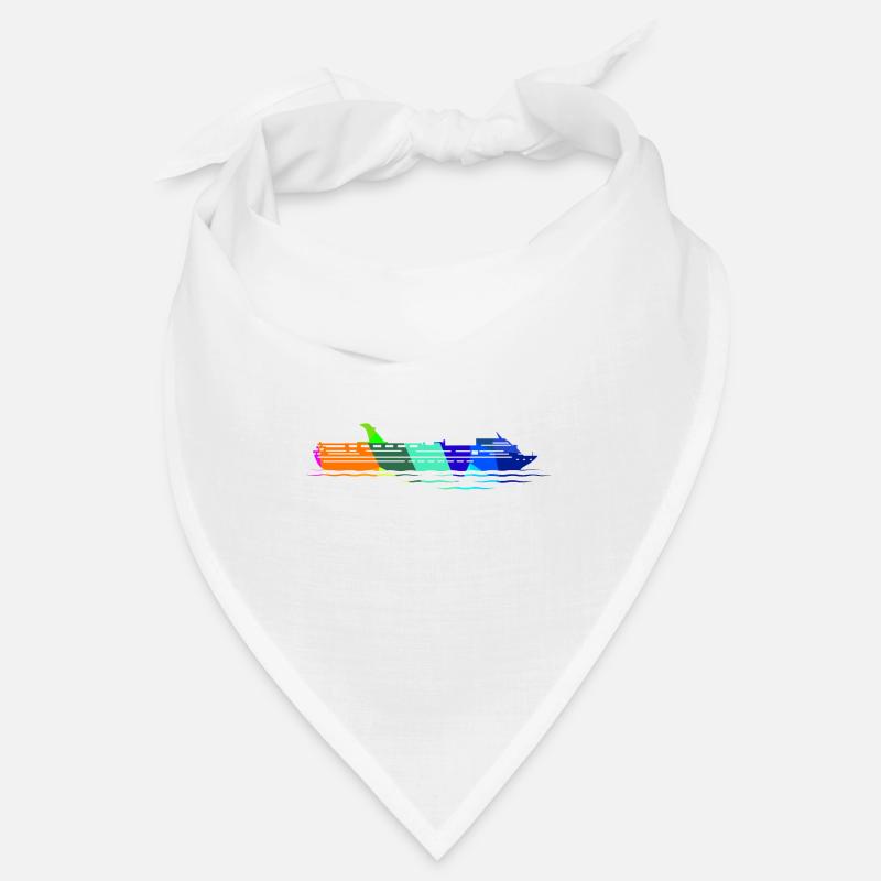 Bateau de croisière Rainbow Polygon Ships Bandana