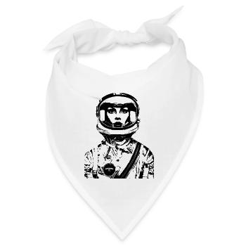ASTRONAUTIN ASTRONAUT FRAU FRAUENPOWER STENCIL - Bandana - Weiß - Vorne