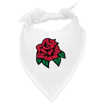rose - Bandana - Weiß - Vorne
