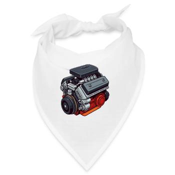 Motorisches Thema: Klassisch und Leistung - Bandana - Weiß - Vorne