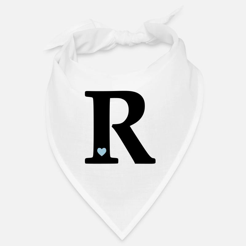 Buchstabe R Anfangsbuchstabe Bandana