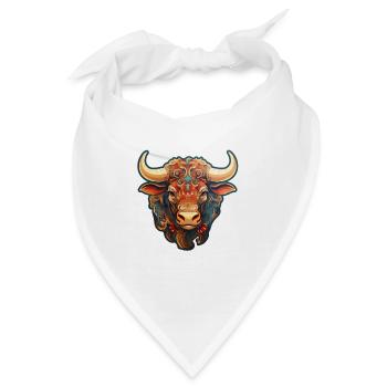 Kuhkopf - Bandana - Weiß - Vorne