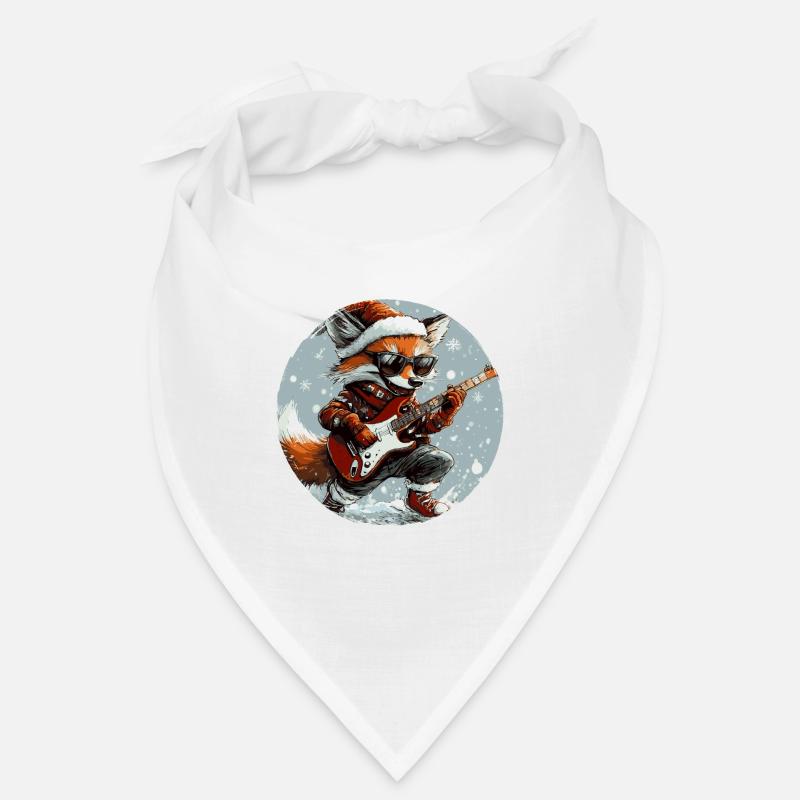 Fox Christmas Rocker Guitar Bandana