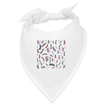 Botanischer Blumengarten - Bandana - Weiß - Vorne