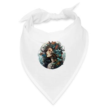 Mutternatur Muttererde Naturgöttin Weiblichkeit 1 - Bandana - Weiß - Vorne