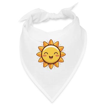 Lachende Sonne Sommer Spass Geschenk - Bandana - Weiß - Vorne