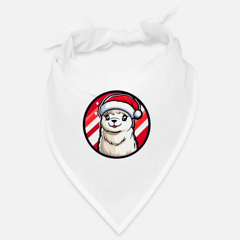 Lama alpaga Noël Noël Bandana