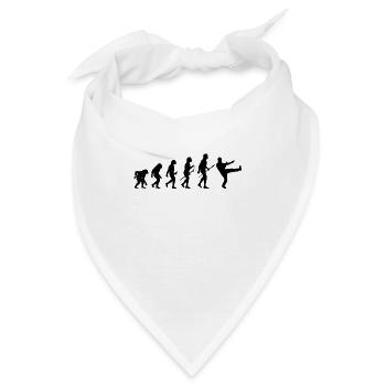 Wing Chun Kung-Fu Ip Man Stil Kampfsport Evolution - Bandana - Weiß - Vorne