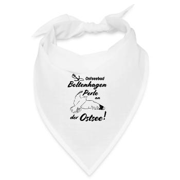 Boltenhagen Ostseebad und Perle an der Ostsee - Bandana - Weiß - Vorne