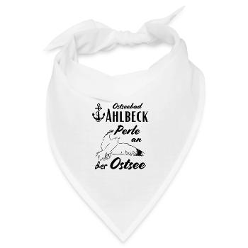 Ahlbeck Ostseebad und Perle an der Ostsee - Bandana - Weiß - Vorne
