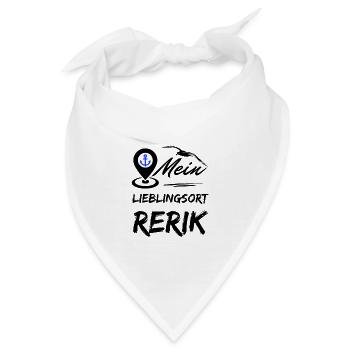Rerik mein Lieblingsort-Ostseebad Rerik-Möwe Anker - Bandana - Weiß - Vorne