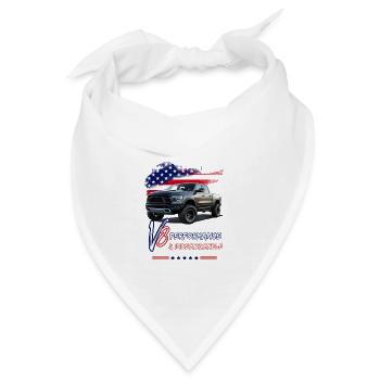 Pick Up Truck - Leistung & Unzerstörbar - Pick Up - Bandana - Weiß - Vorne