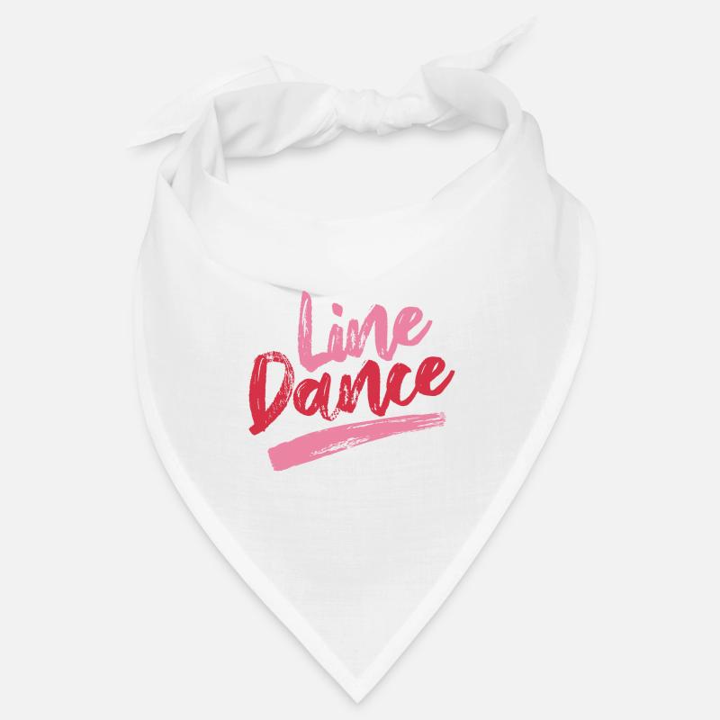 Linedance Linedancing Country Fan - Geschenk - Bandana - Weiß