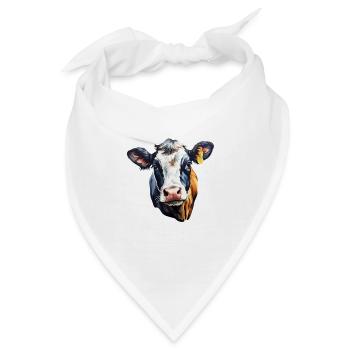 Kuh Milchkuh Holstein - Bandana - Weiß - Vorne