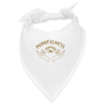 Achtsamkeits-Meditation - Bandana - Weiß - Vorne