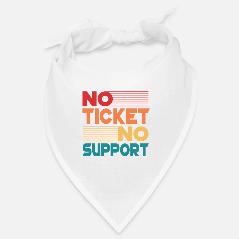 No Ticket No Support Computer Scientist IT Administrator Bandana