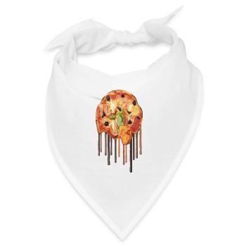 Schlanke Pizza - Bandana - Weiß - Vorne