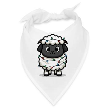Weihnachtsschafe - Bandana - Weiß - Vorne