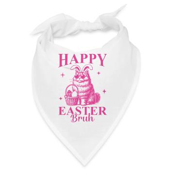 Happy Easter Bruh - Bandana - Weiß - Vorne