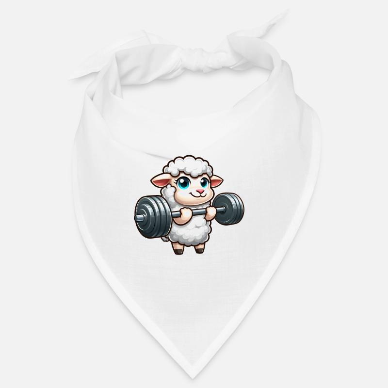 Sheep Lamb Weightlifting Workout Bandana