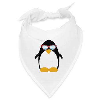 Pinguin (penguin) 09 - Bandana - Weiß - Vorne