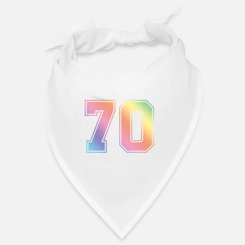 70 Numéro coloré Bandana