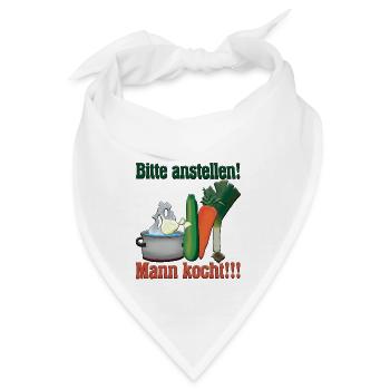 Kochtopf Gemüse - Bandana - Weiß - Vorne