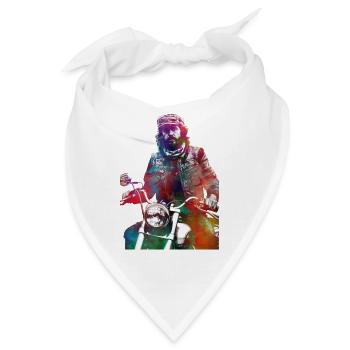 Motorsport #motor #sport - Bandana - Weiß - Vorne