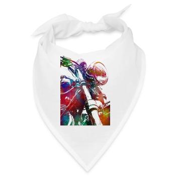 Motorsport #motor #sport - Bandana - Weiß - Vorne