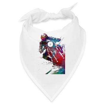Motorsport #motor #sport - Bandana - Weiß - Vorne