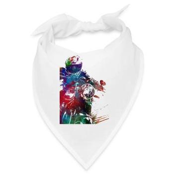Motorsport #motor #sport - Bandana - Weiß - Vorne