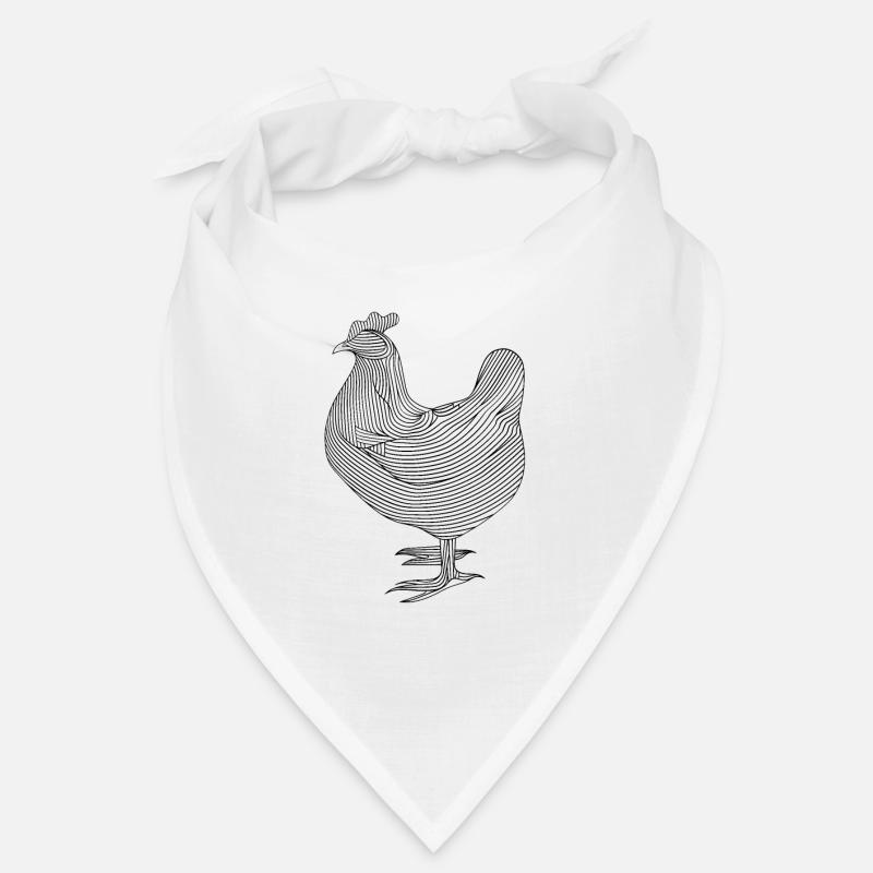 Lignes d’art poulet #chicken Bandana