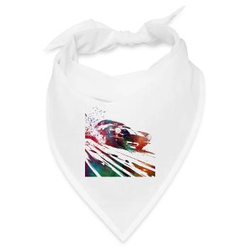 Autorennen #racing #sport - Bandana - Weiß - Vorne