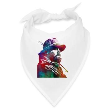 Angelsport Kunst #fishing - Bandana - Weiß - Vorne