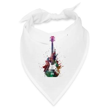Musik Bassgitarre - Bandana - Weiß - Vorne