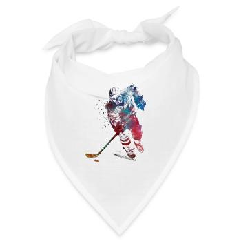 Sport-Hockeyspieler - Bandana - Weiß - Vorne