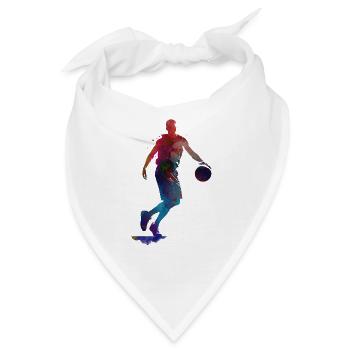 Basketball-Sportkunst #basketball - Bandana - Weiß - Vorne