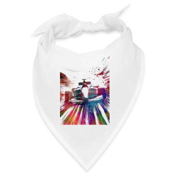 Autorennen #racing #sport - Bandana - Weiß - Vorne
