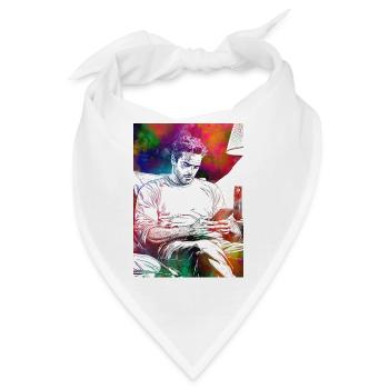 Männerleben mit Smartphone - Bandana - Weiß - Vorne