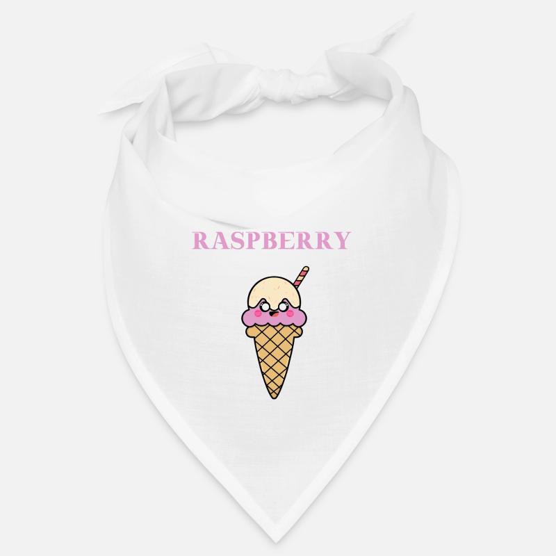 Raspberry Himbeer Eis Eiscreme Geschenkidee süß Bandana