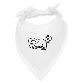 Anti-Zoo Piep - Bandana - Weiß - Vorne